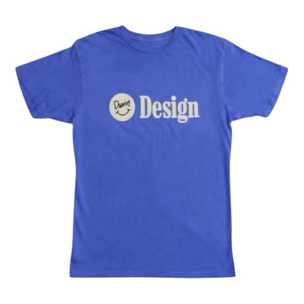 Duvin Tee Medium Blue Vintage Wash Positive Vibes Cult Brand BNWT